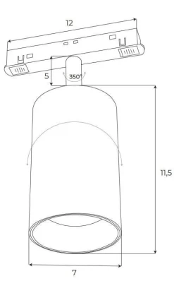 MAXLIGHT M0010Z REFLEKTOR MAGNETYCZNY SYSTEM ZIGBEE 20W 1332LM 2700/5000K