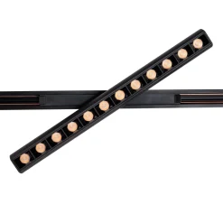 MAXLIGHT N0003N raster MICRO11 12W Czarny obrotowy 3000K On-Off