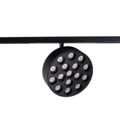 MAXLIGHT N0012N raster MICRO11 12W Czarny okrągły 3000K On-Off