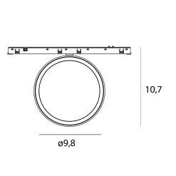 MAXLIGHT N0011Z plafon MICRO11 12W Czarny okrągły 2700-5000K Zigbee