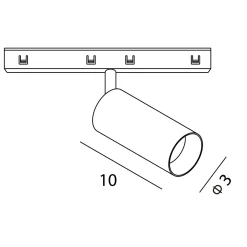 MAXLIGHT N0002Z reflektor MICRO11 10W Czarny 2700-5000K Zigbee