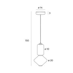 MAXLIGHT P0467 LAMPA WISZĄCA AKIKO