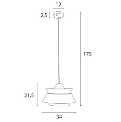 MAXLIGHT P0549 LAMPA WISZĄCA KIOTO