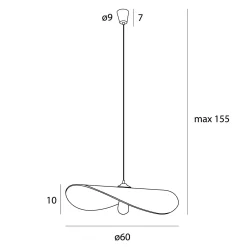 MAXLIGHT P0585 LAMPA WISZĄCA PAN