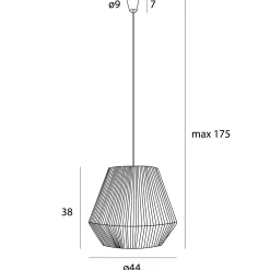 MAXLIGHT P0584 LAMPA WISZĄCA PRASLIN II