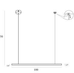 MAXLIGHT P0475D LAMPA WISZĄCA TRIO 1 ZŁOTO SZCZOTKOWANE