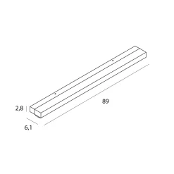 MAXLIGHT W0409D KINKIET TRIO 10W, CZARNY, IP44, 4000K