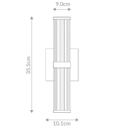 Mały kinkiet LED Fayton - Matowa czerń (QN-FAYTON-S-BK) - Quintiesse