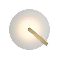 Mały plafon / kinkiet Nuvola - Szczotkowane złoto (QN-NUVOLA-F-S-BG) - Quintiesse