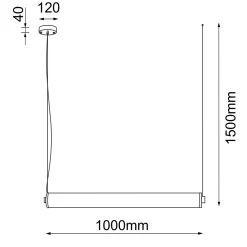 MEREZI 4 - lampa wisząca pozioma - mosiądz patyna mat - 3000K (5219) - ANTIGO