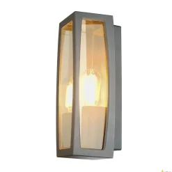 MERIDIAN BOX 2, lampa ścienna outdoor, TC-(D,H,T,Q)SE, antracytowa, maks. 25W, przezroczyste tworzywo sztuczne (230655) - SLV