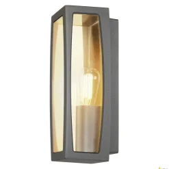 MERIDIAN BOX 2, lampa ścienna outdoor, TC-(D,H,T,Q)SE, antracytowa, maks. 25W, przezroczyste tworzywo sztuczne (230655) - SLV