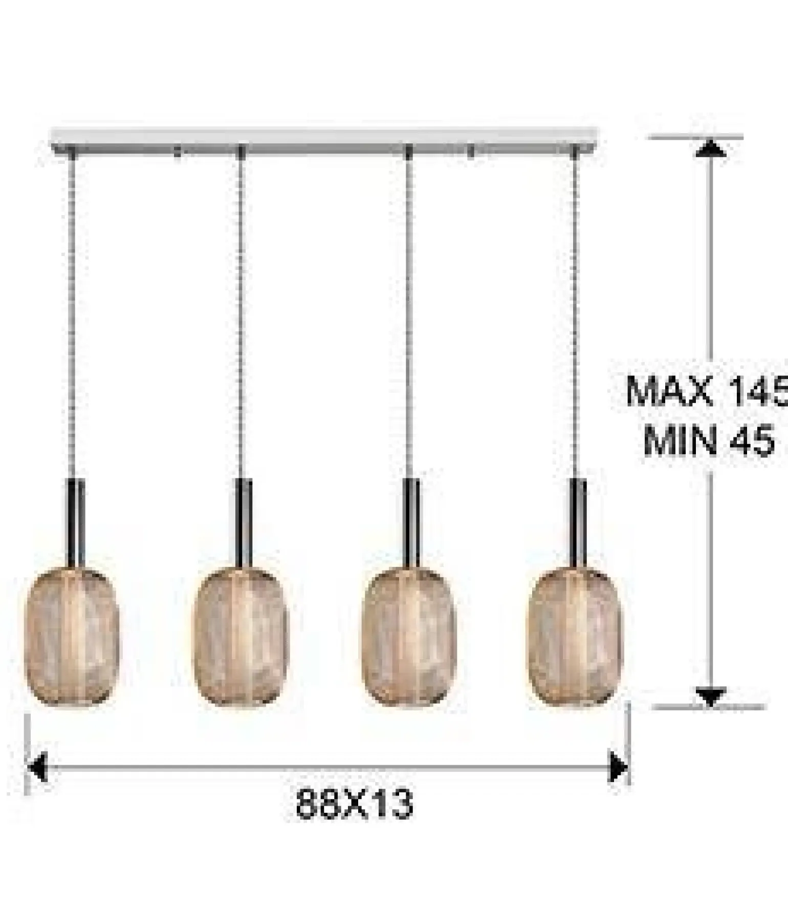 Micron lampa wisząca 4L (413756) - Schuller