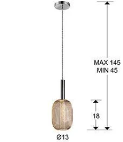 Micron lampa wisząca 1L (413503) - Schuller