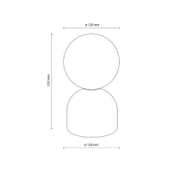 MIKI BROWN LAMPKA NOCNA 1 (16043) - TK Lighting