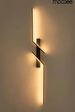 Minimalistyczny czarny kinkiet MAISON 100 (MSE1501100412) - Moosee