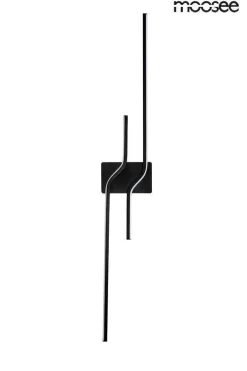 Minimalistyczny czarny kinkiet ROCHE 100 czarna (MSE1501100413) - Moosee