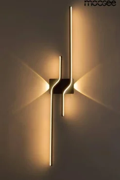 Minimalistyczny czarny kinkiet ROCHE 100 czarna (MSE1501100413) - Moosee