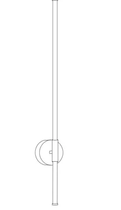 Minimalistyczny elegancki kinkiet FELIX LED złota 100 cm (ST-DL8547 gold) - Step into Design