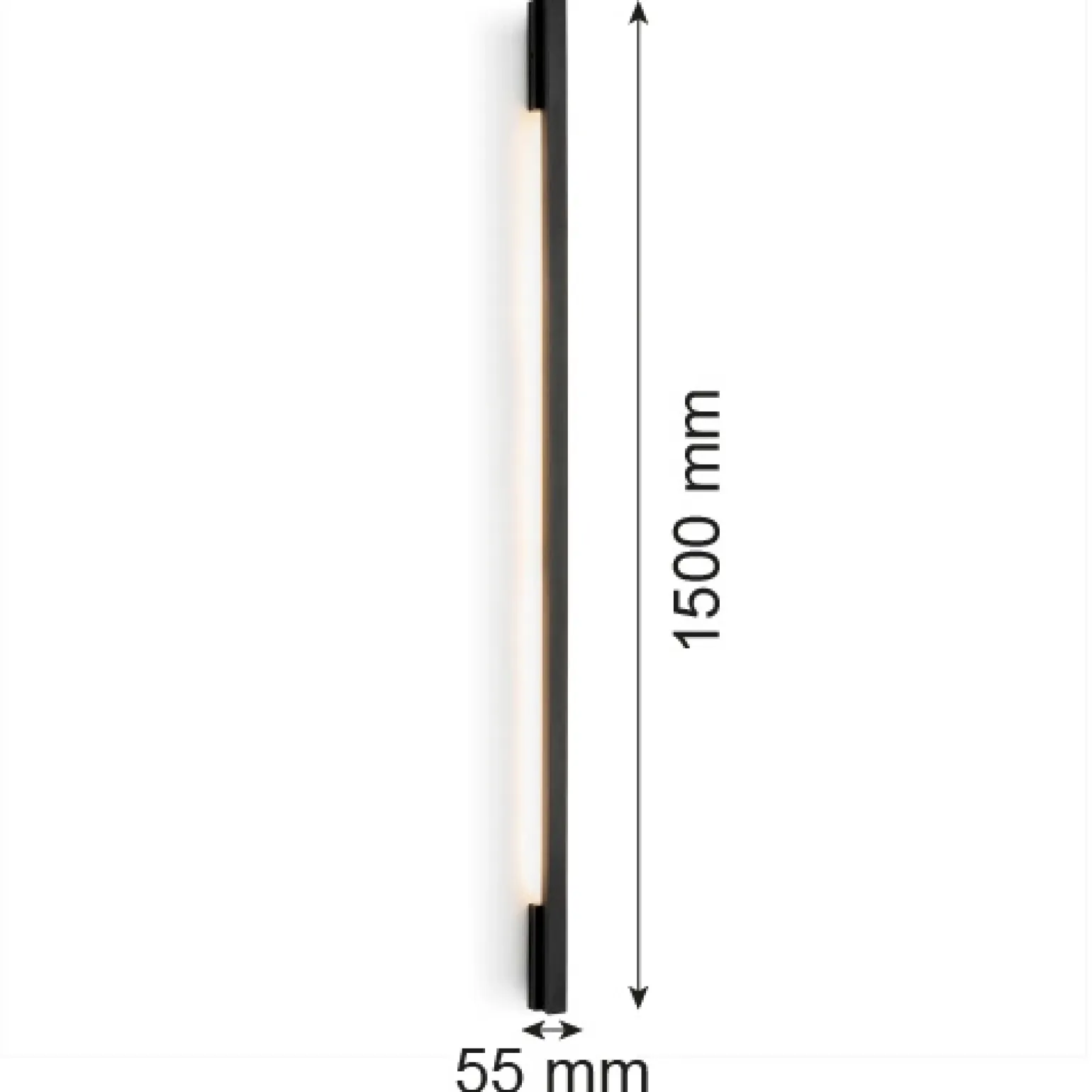 Minimalistyczny kinkiet listwa LED ASSE (8054) - Argon