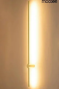 Minimalistyczny kinkiet OMBRE 120 złota (MSE1501100414) - Moosee