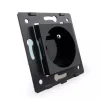 Moduł gniazda elektrycznego czarnego z bolcem 16A - 230V (WG-71FR-62) LIVOLO