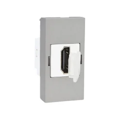 Moduł gniazda HDMI srebrny (WHDMI-1-64) LIVOLO