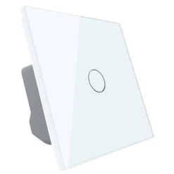 Moduł pojedynczego włącznika dotykowego impulsowego 12-24V DC z pojedynczym białym panelem szklanym (VL-C701CH-61) LIVOLO