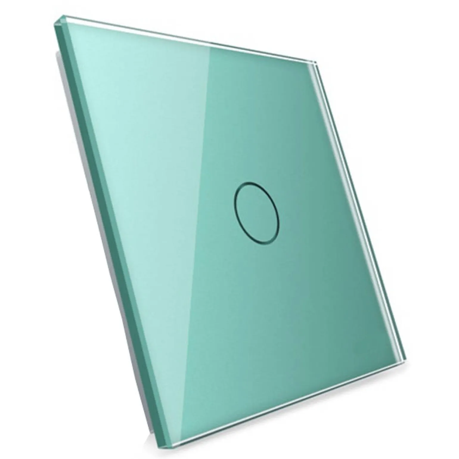 Moduł pojedynczego włącznika dotykowego z funkcją timera z zielonym panelem szklanym (VL-C701T-68) LIVOLO