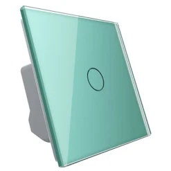 Moduł pojedynczego włącznika dzwonkowego z pojedynczym zielonym panelem szklanym (VL-C701B-68) LIVOLO