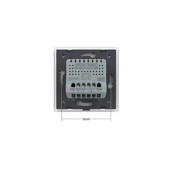 Moduł pojedynczego włącznika dzwonkowego z pojedynczym białym panelem szklanym (VL-C701B-61) LIVOLO