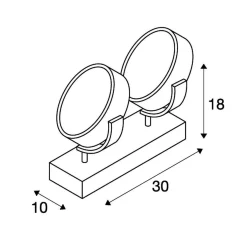 MOLAT E27 wisząca, antracyt, max. 60W, IP44 - żyrandol