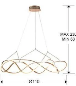 Molly lampa wisząca ø110 (763592) - Schuller