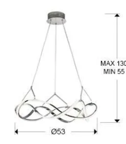 Molly lampa wisząca ø53 (763824) - Schuller