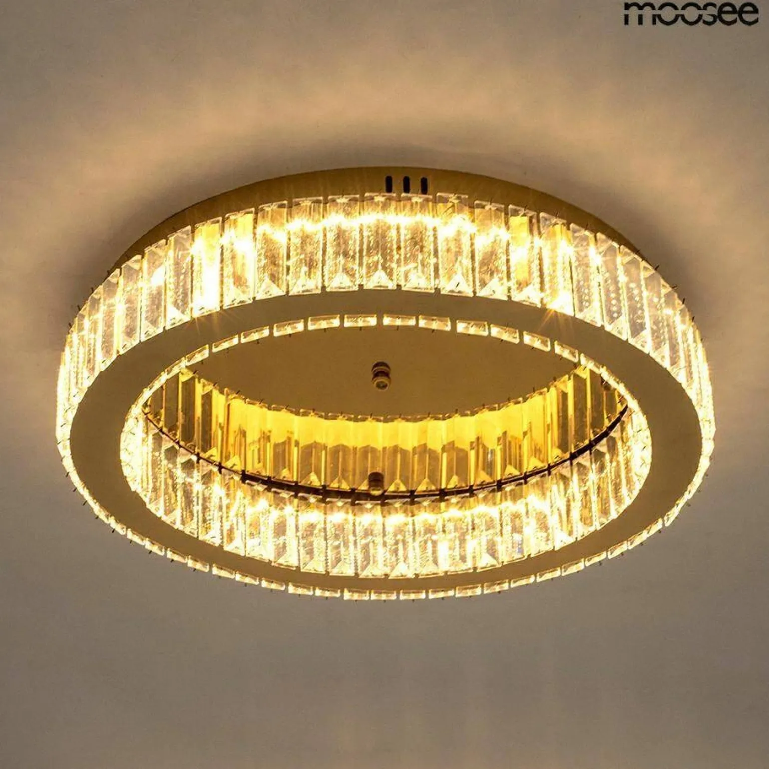 MOOSEE lampa sufitowa / plafon BORRA złota (MSE1501100406) - Moosee