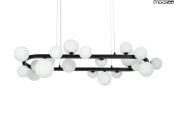 MOOSEE lampa wisząca ALURE OVAL 120 czarna/mleczna (MSE1501100606/MILK) - Moosee