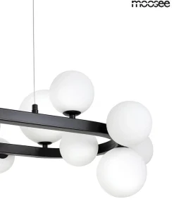 MOOSEE lampa wisząca ALURE OVAL 120 czarna/mleczna (MSE1501100606/MILK) - Moosee
