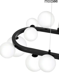MOOSEE lampa wisząca ALURE OVAL 120 czarna/mleczna (MSE1501100606/MILK) - Moosee