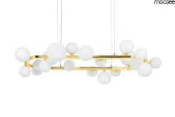 MOOSEE lampa wisząca ALURE OVAL 120 złota/mleczna (MSE1501100605/MILK) - Moosee