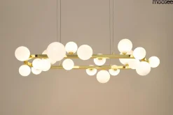 MOOSEE lampa wisząca ALURE OVAL 120 złota/mleczna (MSE1501100605/MILK) - Moosee