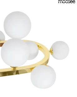 MOOSEE lampa wisząca ALURE OVAL 120 złota/mleczna (MSE1501100605/MILK) - Moosee