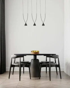 MOOSEE lampa wisząca ATLAS 3 czarna (MSE010100280) - Moosee