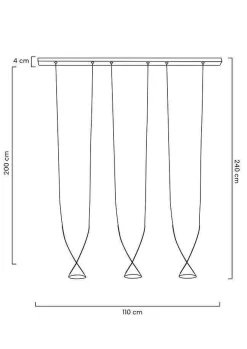 MOOSEE lampa wisząca ATLAS 3 czarna (MSE010100280) - Moosee