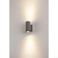 MYRA, lampa ścienna outdoor, QPAR51, IP55, up/down, antracyt, maks. 70W (233115) - SLV