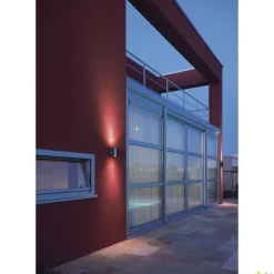 MYRA, lampa ścienna outdoor, QPAR51, IP55, up/down, srebrnoszara, maks. 70W (233114) - SLV