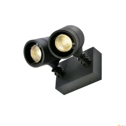 MYRA WALL, lampa ścienna i sufitowa outdoor, dwupunktowa, QPAR51, IP55, antracyt, maks.100W (233095) - SLV