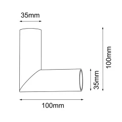 Narożnik do systemu modułowego Mafra - Czarny (5108) - Shilo