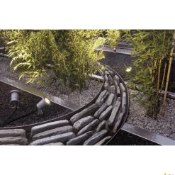 NAUTILUS SPIKE, lampa wbijana w grunt outdoor, QPAR51, IP65, srebrnoszara, maks. 35W, z przewodem 1,5m z wtyczką (227418) - SLV