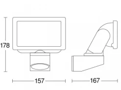 Naświetlacz LED 14,7W LS 150 bez czujnika biały (ST069223) - STEINEL