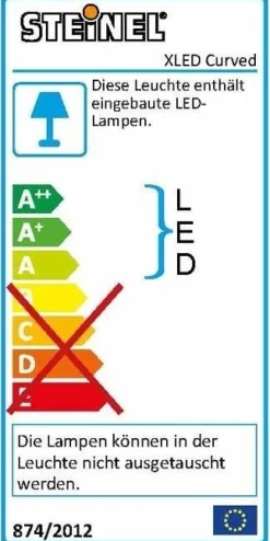 Naświetlacz LED 10,5W XLED curved z czujnikiem antracyt (ST012076) - Steinel